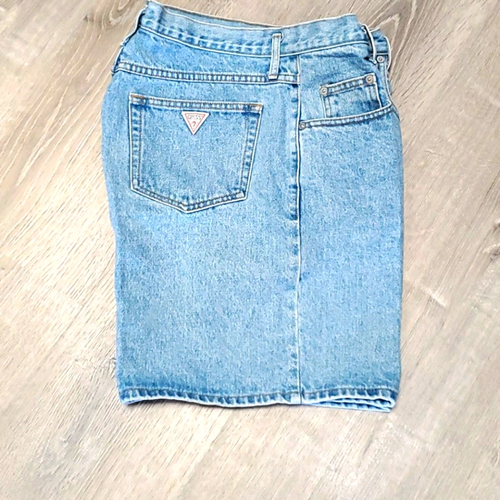 Vintage Guess denim shorts Georges Marciano USA Women Y2K Festive